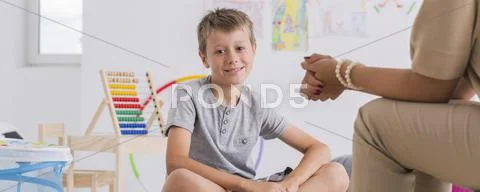 Achieving the first communication success Stock Photos