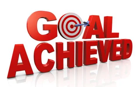 Achieving goals and targets Stock Illustration