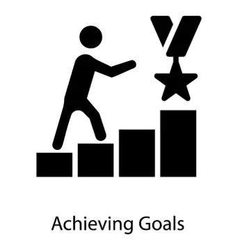 Achieving Goals Vector Stock Illustration
