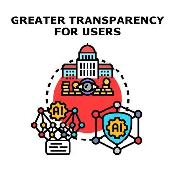 Achieving greater transparency for users through artificial intelligence ov.. Stock Illustration