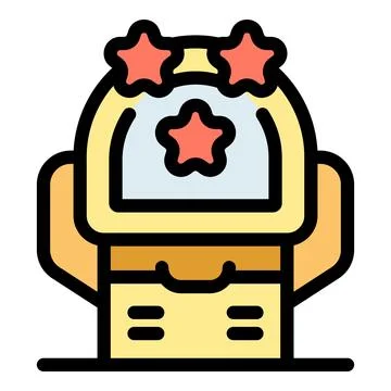 Achieving high score, arcade machine displaying stars for excellent gaming .. Stock Illustration