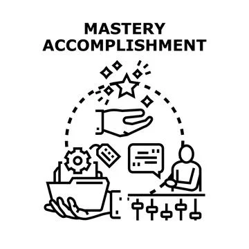 Achieving mastery accomplishment through skill and process control Stock Illustration