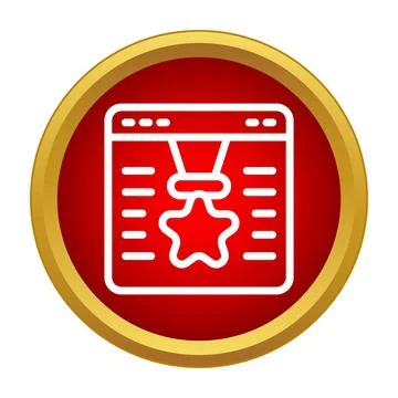 Achieving online award recognition on a web page イラスト素材