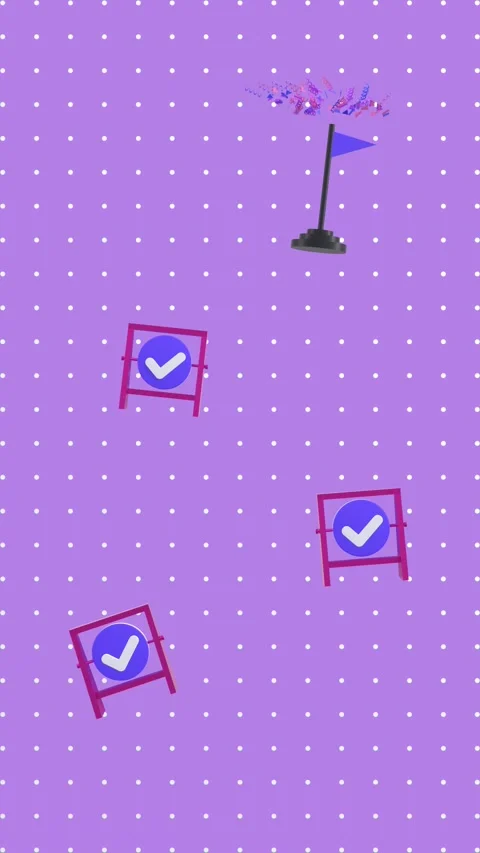 Achieving Targets Concepts Animation In Vertical Video Format. 스톡 동영상 305738543