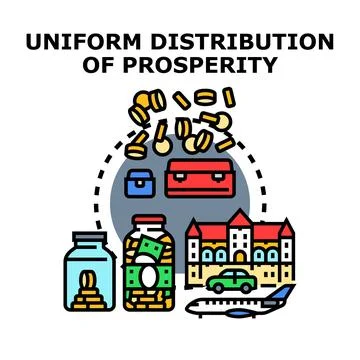 Achieving uniform distribution of prosperity and wealth Иллюстрация