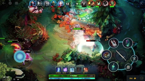 Achieving Victory In Challenging Digital Phone Video Game Internet Match Video stock 305936191