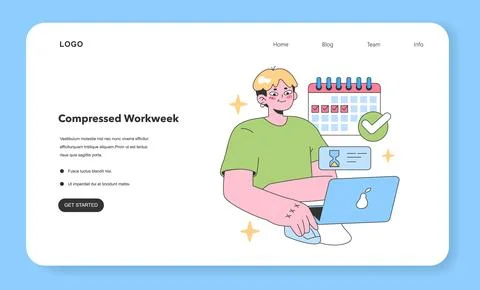 Achieving work-life balance through flexible schedules. Flat vector illustration 스톡 일러스트