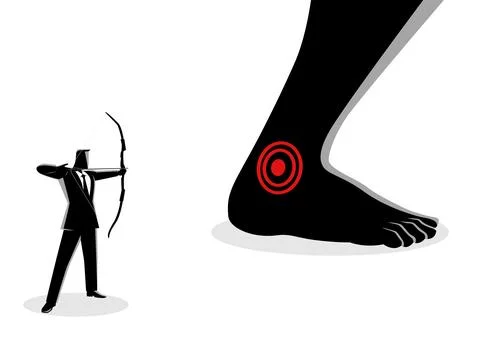 Achilles' Heel Stock Illustration