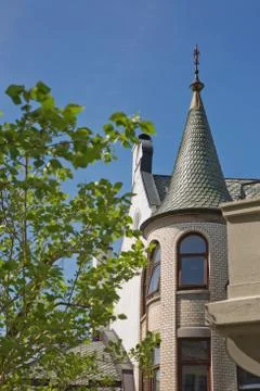 Achitecture of Alesund Stock Photos