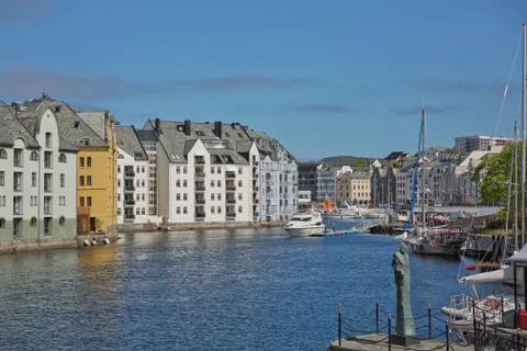 Achitecture of Alesund Foto stock
