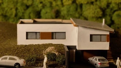 Achitecture model house Stock Footage 120058972