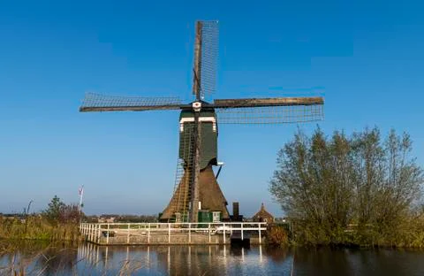 Achterlandse Mill Groot-Ammers Stock Photos