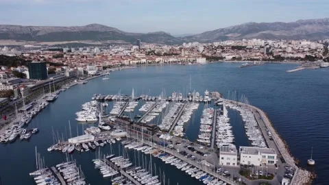 Aci marina boats and split Video stock 169659192