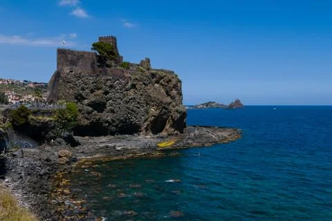 Acicastello- Sicily Stock Photos