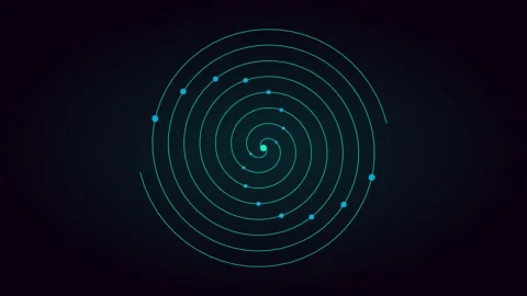 Acid aqua spiral vortex for trippy pattern visuals. Professional psychedelic 스톡 동영상 342624440