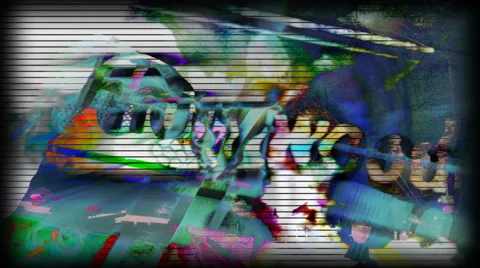 Acid Ghost Walking Video stock 66681674