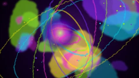 Acid Psychedelic Loop - Colorful Cosmic Ink Swirl Backdrop Vidéo 344033456