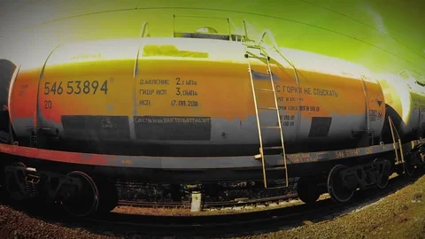 Acid Railway Tanks Loop Stock-Footage 75290374