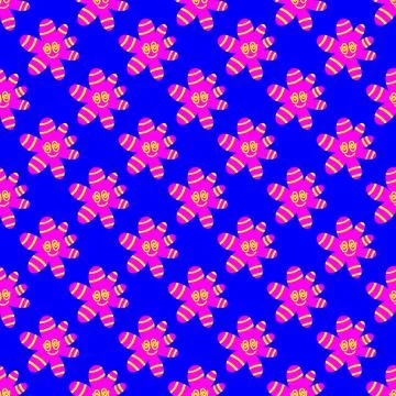 Acid rave smile pattern Illustrazione stock