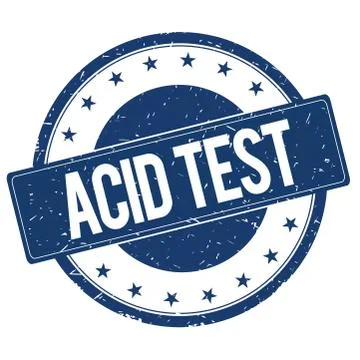 ACID TEST stamp sign Stock Illustration