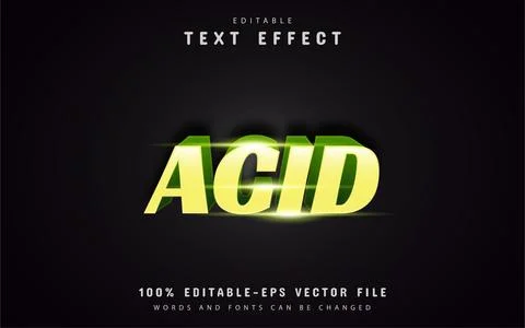 ACID text effects Stock Illustration