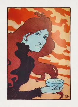 The acid thrower by Eugene Grasset Stock Illustration