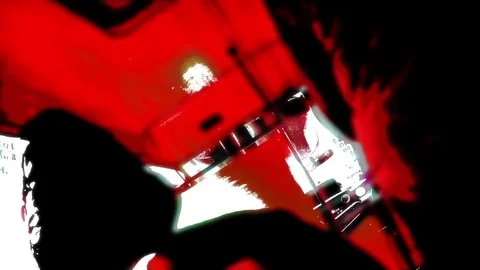Acid trip in a city Stock-Footage 70535684