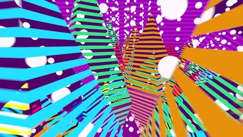 Acid vivid abstract hypnotic background animation loop footage Stock-Footage 95100545