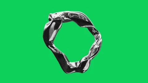 Acidic Elements Metal Animation Green Background. Stock Footage 289094223