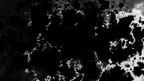 Acidic Morphing Evolution Animation [4K Seamless Loop] (Greyscale) Video stock 108793768