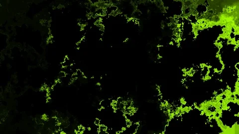 Acidic Morphing Evolution Animation [4K Seamless Loop] (Green) Video stock 108793784