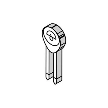 Acidity meter device isometric icon vector illustration Stock Illustration