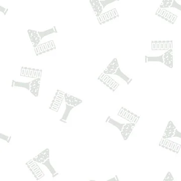 Acidity of peat glyph vector seamless pattern Stock Illustration