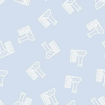 Acidity of peat line vector seamless pattern 스톡 일러스트