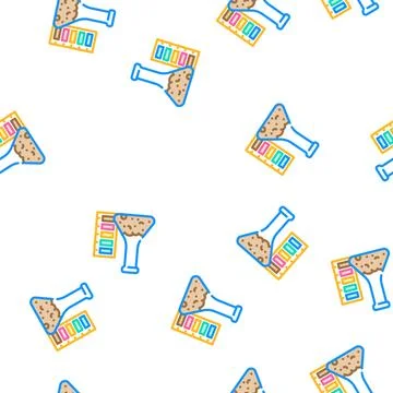 Acidity of peat vector seamless pattern イラスト素材