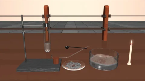 ACIDS AND BASES REACT WITH METALS Video stock 39997659