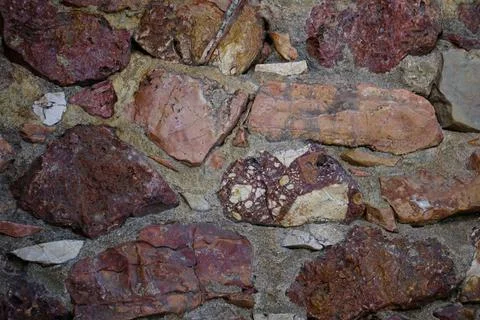 Acient brick wall. Grunge brick wall background. Stock Photos