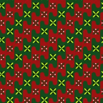 Acient pattern. Gentle colors of red, green. Illustrazione stock