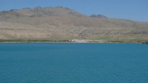 Acigol lake local name is aci gol in Konya Karapinar. 4k Video. Video stock 204080053