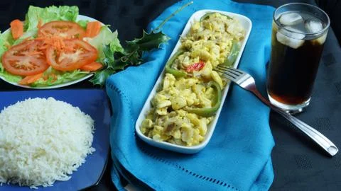 Ackee dinner Stock Photos