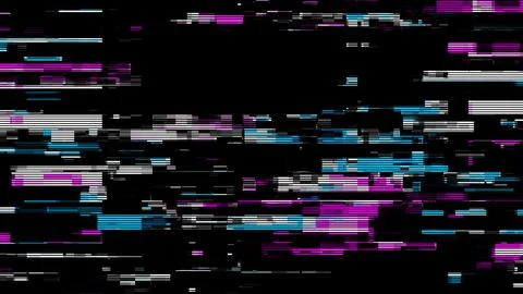 Acking a computer network. Glitch effect background. Distortion of the digita Stock Illustration
