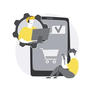 Acknowledgment received abstract concept vector illustration. Stock Illustration
