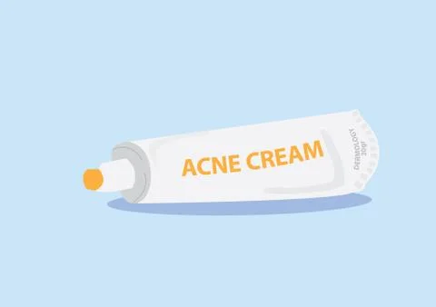Acne cream Stock Illustration