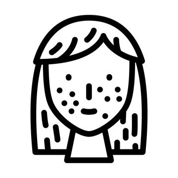 Acne face skin problem line icon vector illustration Illustrazione stock
