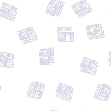 Acne patches glyph seamless pattern Illustrazione stock