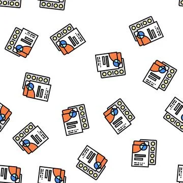 Acne patches vector seamless pattern Illustrazione stock