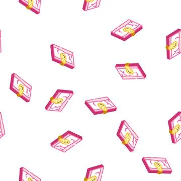 Acne skin problem isometric icon seamless pattern Stock Illustration