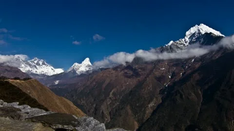 Aconcagua Time Lapse - Close up of the summit at dusk Видео 22221734
