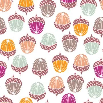 ACORN APPEAL REPEAT TILE Stock Illustration