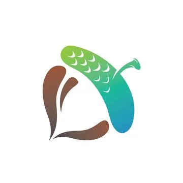 Acorn icon vector element concept design template Stock Illustration